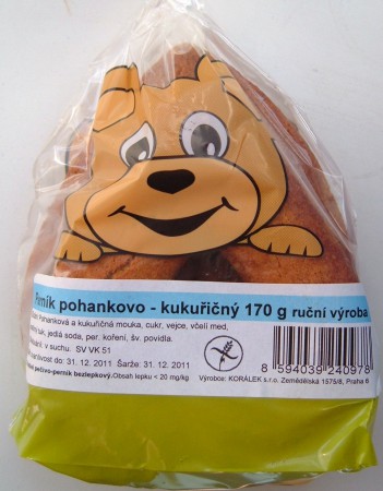 Medánek Perník pohankovo-kukuričný 170g / 1,95 € s DPH 